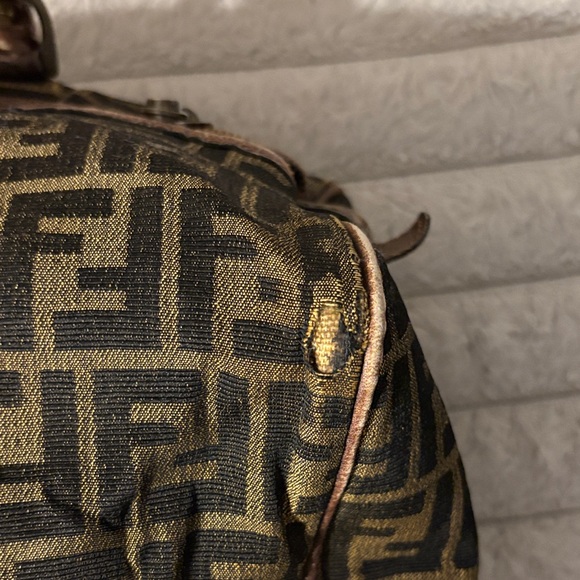 Fendi Monogram Black and Brown Duffel Bag - Picture 8 of 16